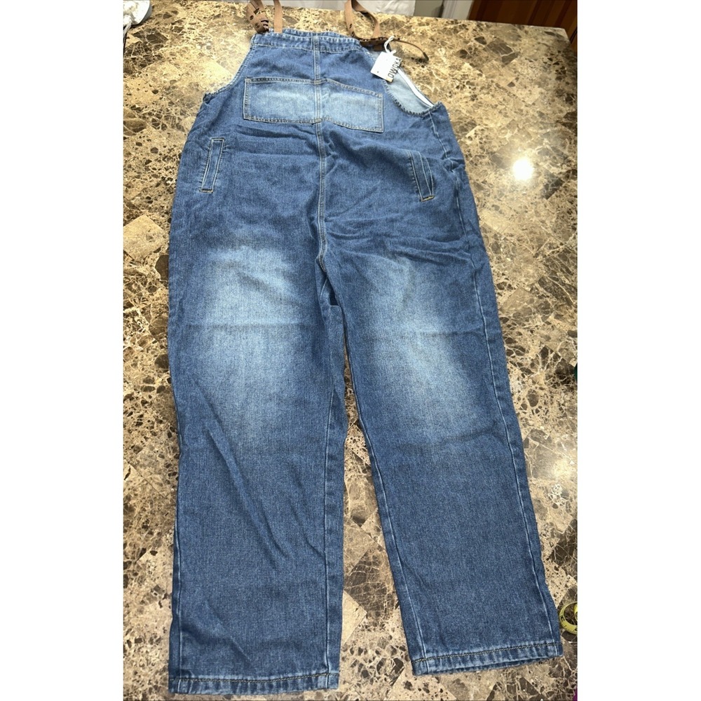 Cowoka Large Overalls Womens Blue Denim
